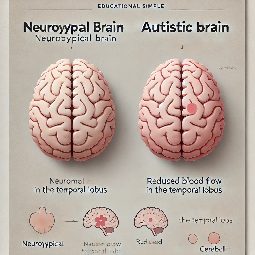 cerveau autiste et neurotypique